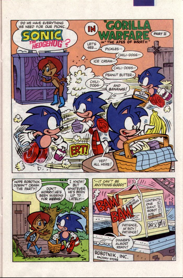 Sonic - Archie Adventure Series December 1994 Page 9